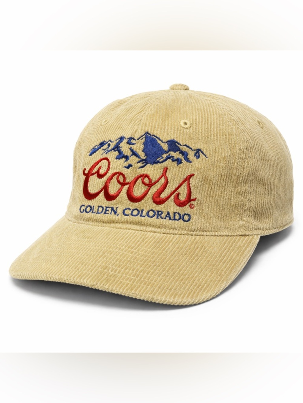Coors Golden Colorado Corduroy Baseball Cap - Tan